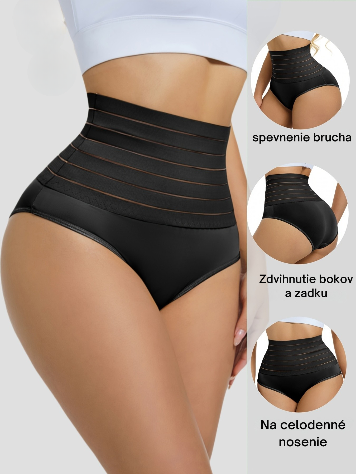 Sťahovacie nohavičky s vysokým pásom